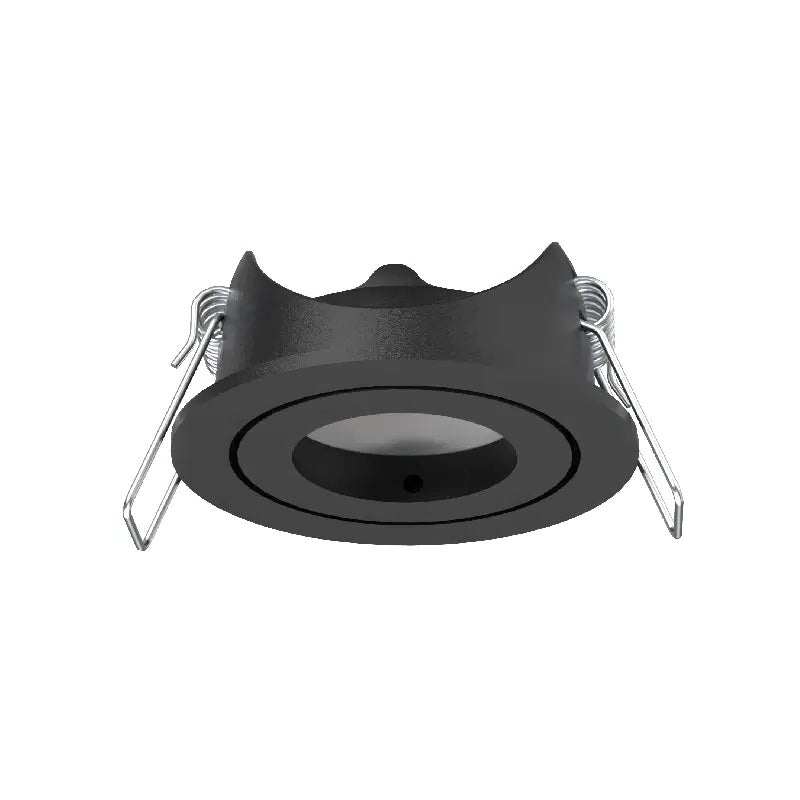 Mini armatuur Paros Zwart + GU10 Mini LED Spot | Zaagmaat 48 mm - Outledtl.nl